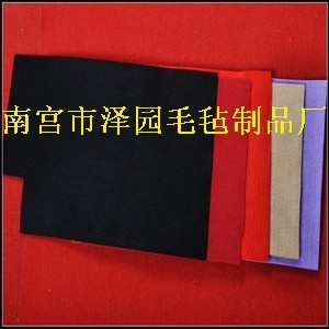 供应彩色化纤毛毡